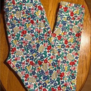 Girls Mini Boden Floral Kids Bottoms - Red, Blue, Yellow, Green size 9